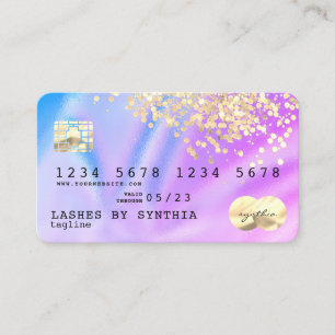 Visita Logotipo de cartão de crédito moderno do Unicorn H