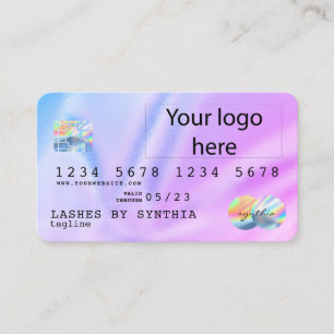 Visita Logotipo de cartão de crédito moderno do Unicorn H