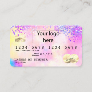 Visita LOGOTIPO DE Cartão de Crédito Moderno Hológrafo Pa