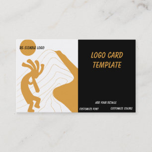 Visita Logotipo Sun Southwestern Kokopelli Cartão de visi