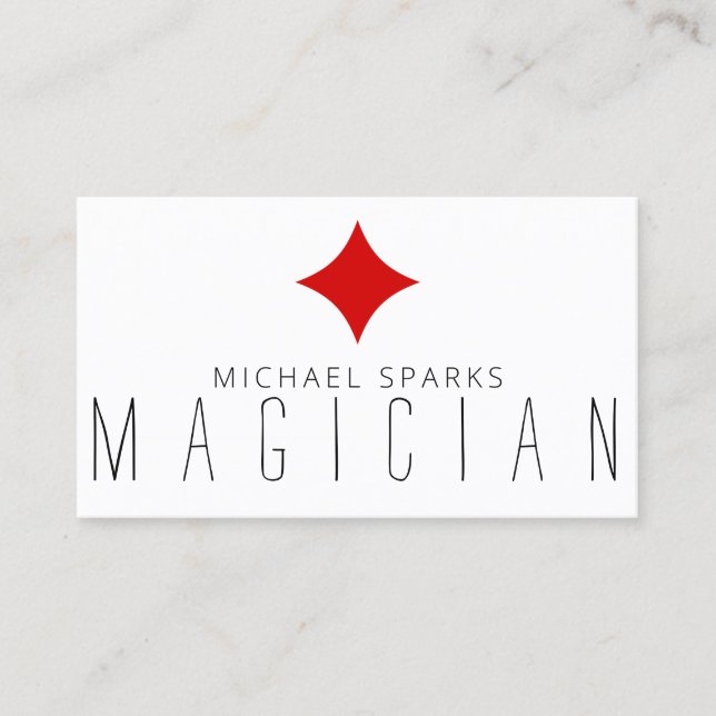 Visita Mágica Moderna Cartão de Magia Entretenimento de P (Frente)