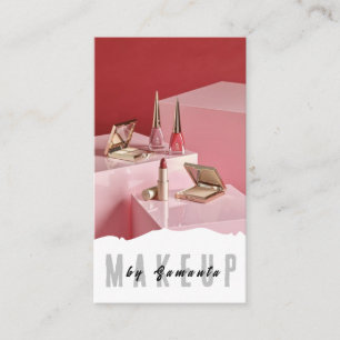 Visita Makeup PMU Microblading Henna Salon Cartão de visi