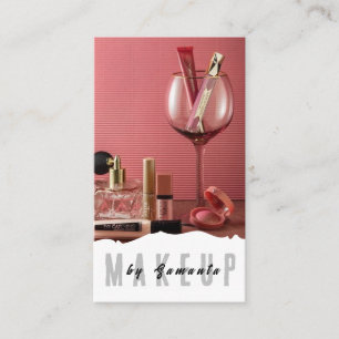 Visita Makeup PMU Microblading Henna Salon Cartão de visi