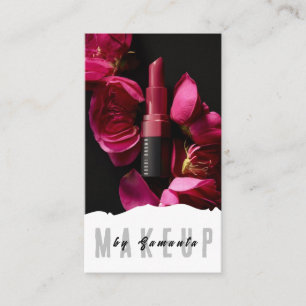 Visita Makeup PMU Microblading Henna Salon Cartão de visi