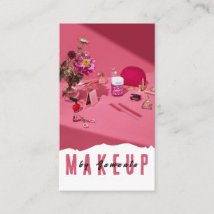 Visita Makeup PMU Microblading Henna Salon Cartão de visi