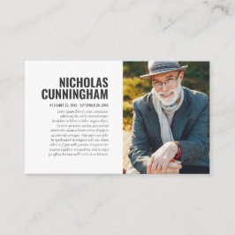 Visita Memorial Funeral Em Cartão com fotos De Memória Ad