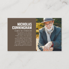 Visita Memorial Funeral Em Cartão com fotos De Memória Ad