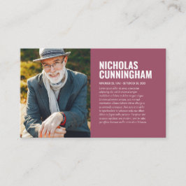 Visita Memorial Funeral Em Cartão com fotos De Memória Ad