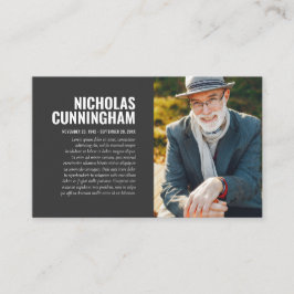 Visita Memorial Funeral Em Cartão com fotos De Memória Ad