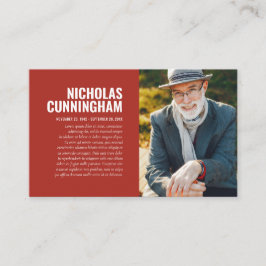 Visita Memorial Funeral Em Cartão com fotos De Memória Ad