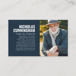 Visita Memorial Funeral Em Cartão com fotos De Memória De