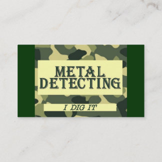Visita Metal do design de Camo que detecta o cartão de