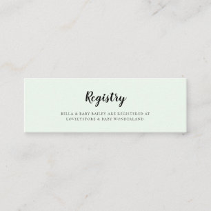 Visita Mini A aquarela branca tem cartão de registro de Chá 