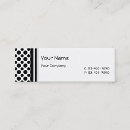 Visita Mini Bolinhas pretas no Modelo de cartão de negócios br
