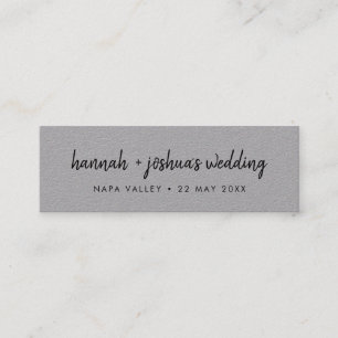Visita Mini Book Lover Wedding Favorecer Cartão de Indicado
