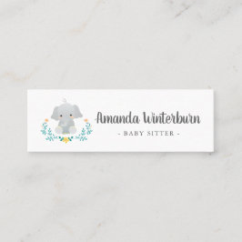 Visita Mini Cartão bonitinho de negócios da Babysitter