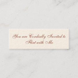 Visita Mini Cartão de camisa