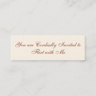 Visita Mini Cartão de camisa