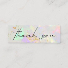 Visita Mini cartão de desconto do obrigado opal