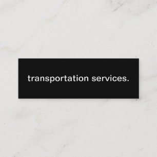 Visita Mini Cartão de empresa de serviços do transporte