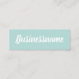 Visita Mini Cartão de fidelidade azul de tendência minimalista