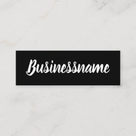 Visita Mini Cartão de fidelidade de tendência preto e branco m