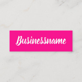 Visita Mini Cartão de fidelidade simples de moda, rosa e minim