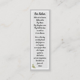 Visita Mini Cartão de Indicador do Pai Prayer Matthew 6:9-13