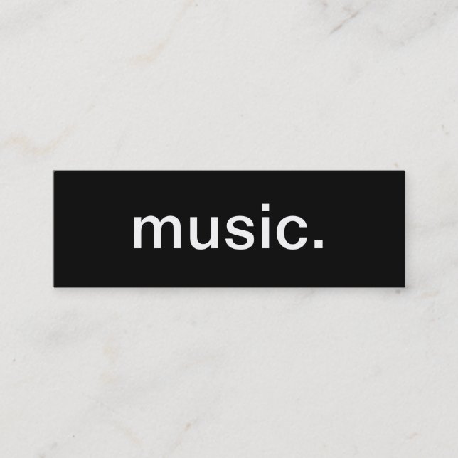 Visita Mini Cartão de indústria musical (Frente)