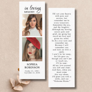 Visita Mini Cartão de Oração Funeral de Colagem Fotográfica Me