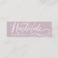 Cartão de produto kraft para script caprichoso art