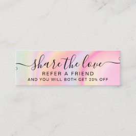 Visita Mini Cartão de referência de mármore do arco-íris cinza