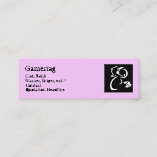 Visita Mini Cartão do Gamer de CwG