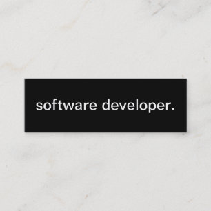 Visita Mini Cartão do programador de software