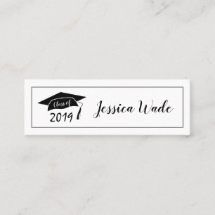 Visita Mini Graduação Classe de Cartão de Boné 2019