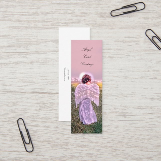 Visita Mini Leitura de Cartão Angel Espiritual Espiritual Eleg (Frente/Verso In Situ)