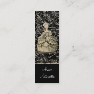 Visita Mini Marie Antoinette Extravagant Dress ~ Cartão de vis