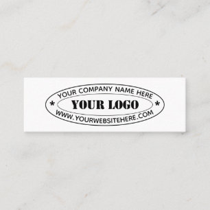 Visita Mini Modelo de cartão de negócios de texto personalizad