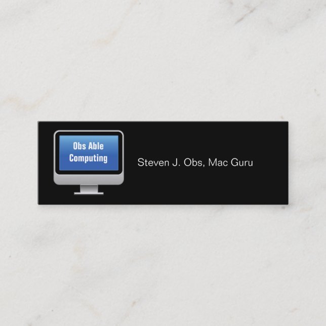 Visita Mini Monitore o cartão de computação (Frente)