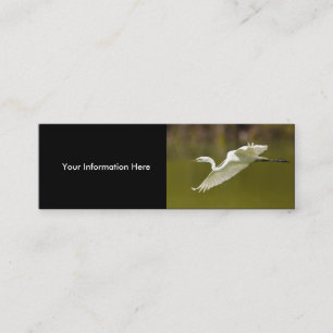 Visita Mini perfil ou cartão de visita, egret
