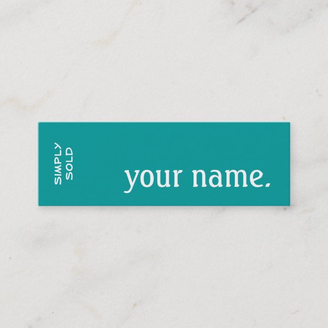 Visita Mini Retire o Realty vendido simplesmente. Cartão de (Frente)