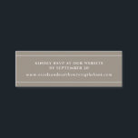 Visita Mini RSVP de Site de Areia Moderna \ Cartão de Registro<br><div class="desc">Adicione qualquer informação extra com esta placa pequena elegante. Ideal para detalhes de RSVP de Website ou Email ou qualquer outra mensagem curta que você quiser como lojas de registro de presentes, endereço de recepção... . Areia, tom esticado com texto e faixas finas em branco. Parte do nosso casamento e...</div>