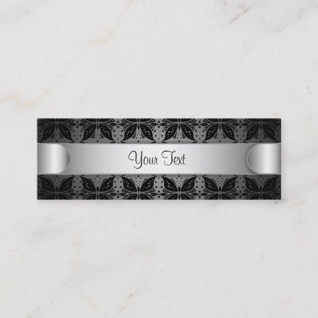 Visita Mini Tecido do abstrato da borboleta do cartão de (Frente)