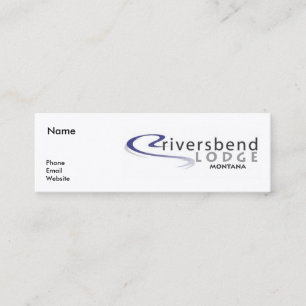 Visita Mini Truta de Brown - cartão magro