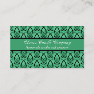 Visita Moda para frente Cartão de visita, Sage Green