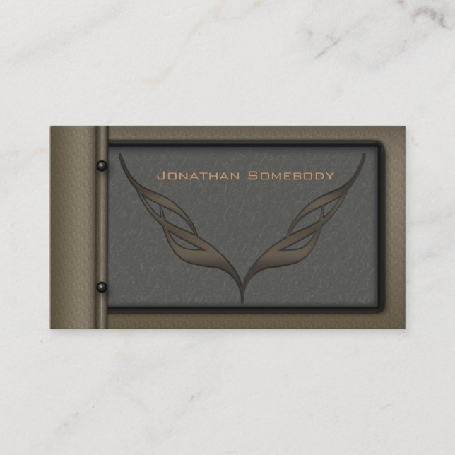 Visita Modelo de cartão de negócios 10 de Brown do design (Frente)