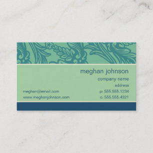 Visita Modelo de cartão de negócios Azul Azul Aqua Azul