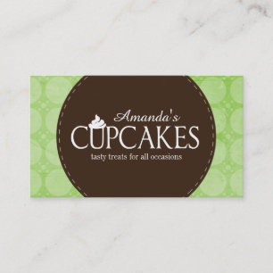 Visita Modelo de cartão de negócios bonito do cupcake