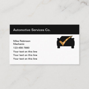 Visita Modelo de cartão de negócios Classy Automotive Ser