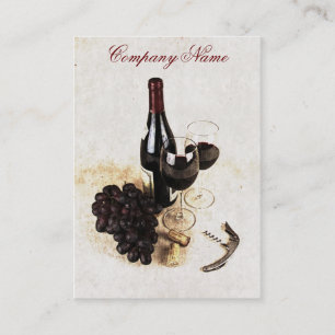 Visita Modelo de cartão de negócios das garrafas de vin